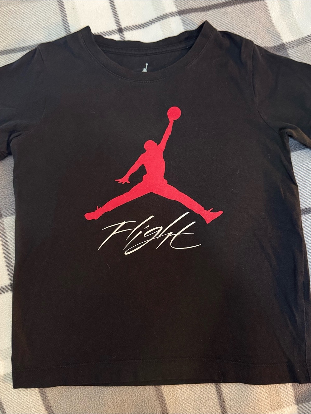 Jordan Black Tee with White Jumpman Logo